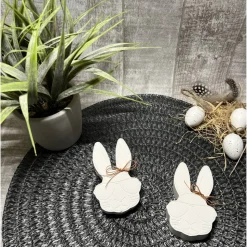 Osterdeko Raysin coole Osterhasen mit Schleife Hase Homedekor Figur kl. Aufmerksamkeit Geschenkidee Männer Mitbringsel