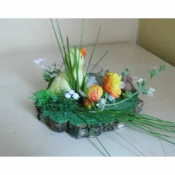 Osterdeko Unikat: Küken & Hase im Garten – Geldgeschenk zu Ostern mit Teelicht & Ostereiern