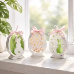 Osterdekoration - 3-er Set - Ostereier