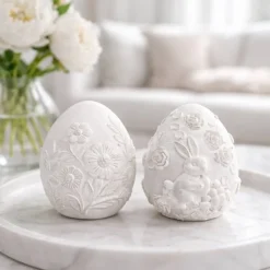 Osterdekoration - Osterei Blumen - Osterei Hase -