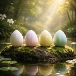 Osterdekoration - Osterei - Tischdekoration - 4 Farben