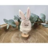 Osterdekoration - Süßer Osterhase aus Holz - dekoriert