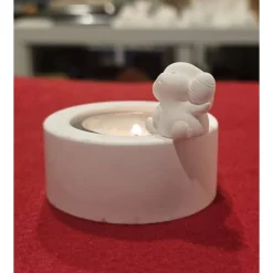 Osterdekoration - Teelichthalter mit kleinen Figürchen - 2-er Set