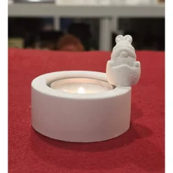 Osterdekoration - Teelichthalter mit kleinen Figürchen - 2-er Set