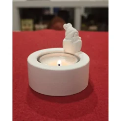 Osterdekoration - Teelichthalter mit kleinen Figürchen - 2-er Set