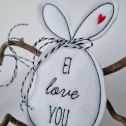 Osterei aus Filz mit 