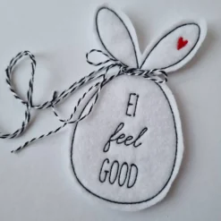 Osterei aus Filz mit 