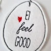 Osterei aus Filz mit zwei Holzperlen - EI feel GOOD - von he-ART by helen hesse