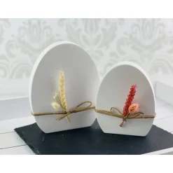 Osterei aus Keraflott – Beplottet mit Hasen oder Spruch für deine Osterdeko