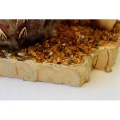 Osterei FEDERGÄRTCHEN witziges Osterei auf einer kleinen Plattform Künstler-Ei der etwas anderen Art :)