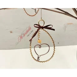 Osterei filigraner Osterschmuck Drahtei Gänseeigroß handgefertigt