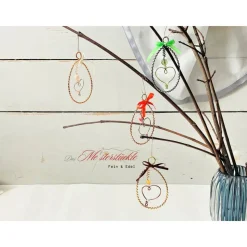 Osterei filigraner Osterschmuck Drahtei Gänseeigroß handgefertigt