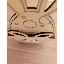 Osterei für Geldschein oder Gutscheinkarte als Verpackung aus Holz.Personalisierbar,für Ostern als Geschenk