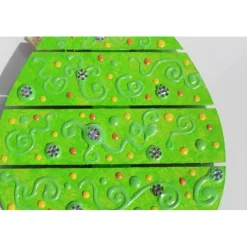 Osterei FRÜHLINGSZAUBER Collage Acrylmalerei auf einem Holzei Künstler-Ei Wanddeko Collage Osterdekoration Hängedeko