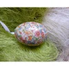 Osterei Gänseei mit italienischem Buntpapier – Einzigartige Decoupage-Dekoration 8-9 cm