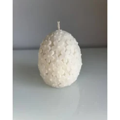 Osterei Kerze mit Blumenmuster / Ostern / Osterkerze / Osterdekoration / Frühling / Frühlingskerze / Osterei / Blumen