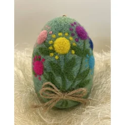 Osterei mit Styroporkern Wollfilz nadelgefilzt Ostern Osterndekoration