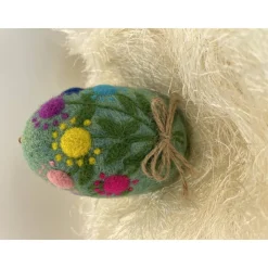 Osterei mit Styroporkern Wollfilz nadelgefilzt Ostern Osterndekoration