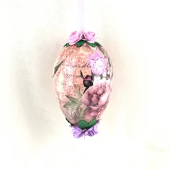 Osterei Nr. 19 rosa-flieder