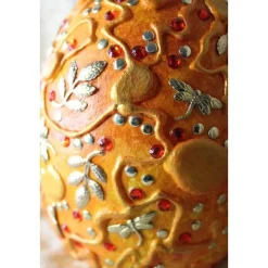 Osterei Osterdeko LIBELLEN & BLÄTTER Acrylmalerei auf einem Keramikei Ostergeschenk Künstler-Ei Sammlerstück Handarbeit