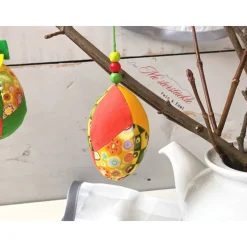 Ostereier bunt Gänseei groß Osterschmuck Patchworkei