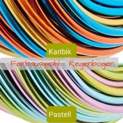 Ostereier Dekoeier für den Osterstrauß 5er Set, verschiedene Farbkombis, Aludraht