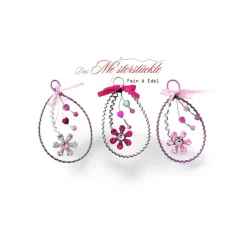 Ostereier Gänseei groß Drahtei Beerenfarben handgemacht