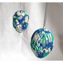 Ostereier im Set gehäkelt