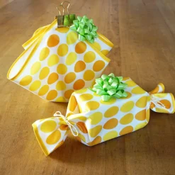 OSTEREIER Ostern Platzdeckchen Stoffservietten, nachhaltige Geschenkverpackung