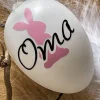 Ostereier personalisiert mit Wunschname & Hase in Wunschfarbe – Einzigartige Osterdeko