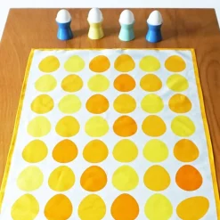 OSTEREIER TISCHLÄUFER Platzdeckchen aus Bio-Baumwolle