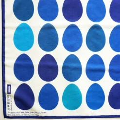 OSTEREIER TUCH BLAU Ostern Baumwolle Seide