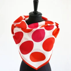 OSTEREIER TUCH ROT Ostern Baumwolle Seide