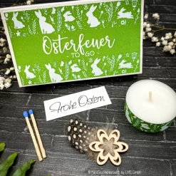 Osterfeuer to go - Osterkerze - Ostergeschenk, Mitbringsel, Ostern, Gastgeschenk, Osterfeuer, Osterdeko, personalisert
