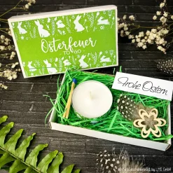 Osterfeuer to go - Osterkerze - Ostergeschenk, Mitbringsel, Ostern, Gastgeschenk, Osterfeuer, Osterdeko, personalisert