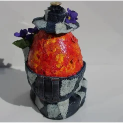 Osterfigur JEANO EIERMEIER Ostergeschenk Figur Ei Künstler-Ei Osterei Geldgeschenk Handbearbeitetes Unikat