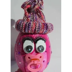 Osterfigur JILLY EIERMEIER Ostergeschenk zur Geburt  Skulptur Ei Künstler-Ei Osterei zut Geburt handgearbeitetes Unikat