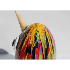 Osterfigur MILO EIERMEIER Ostergeschenk Skulptur Ei Künstler-Ei Osterei Einhorn