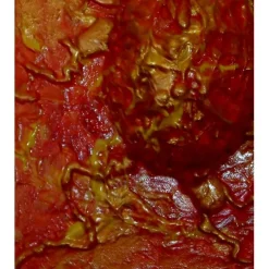 Ostergeschenk OSTERFEUER abstraktes Dekoei auf einem Keilrahmen witzige Wanddeko Künstler-Ei  abstrakte Kunst