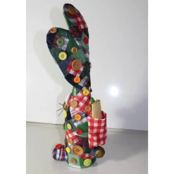 Ostergeschenk SCOTTY handgefertigte Künstler-Figur Osterdeko Geldgeschenk für Karomuster-Fans :)