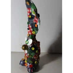 Ostergeschenk SCOTTY handgefertigte Künstler-Figur Osterdeko Geldgeschenk für Karomuster-Fans :)