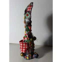 Ostergeschenk SCOTTY handgefertigte Künstler-Figur Osterdeko Geldgeschenk für Karomuster-Fans :)