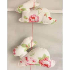 Ostergirlande, Girlande mit Hasen und Herz, Fensterdeko, Osterdeko