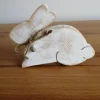 Osterhase *1 cm* aus Fichtenholz gesägt im Shabby-Look kaufen