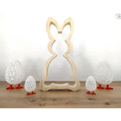 Osterhase / Hase aus Fichtenholz