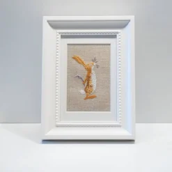 Osterhase * Kreuzstich * Ostern * Deko * Geschenk * Stickbild