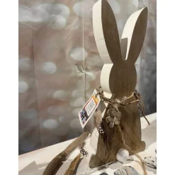 Osterhase aus Holz – Handgefertigte Osterdeko & Frühlingsfigur für dein Zuhause
