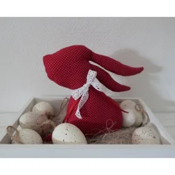 Osterhase aus Stoff - schöne Deko für Ostern - Stoffhase für das Osternest - Osterdeko
