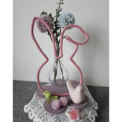 Osterhase aus Strickschlauch • Wanddeko • Geschenkidee • Ostern • Hingucker • Osterdekoration •