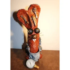 Osterhase AUTOSCHRAUBER-HASERL handgefertigte Künstler-Figur Osterdeko Geldgeschenk zu Ostern Oster-Dekoration